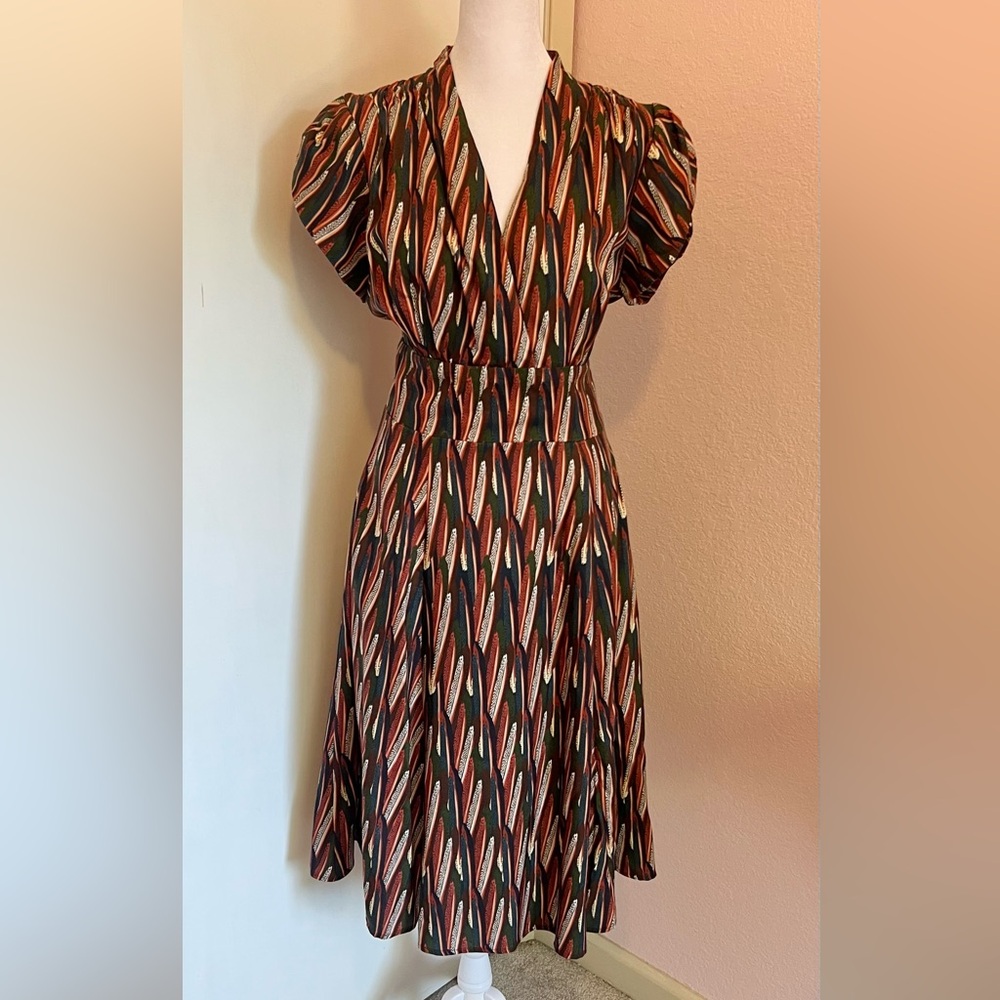 Rita Multi Feather Dress by Palava - Picture 10 of 16